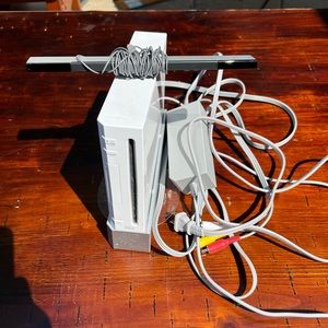 Nintendo Wii Console with cables